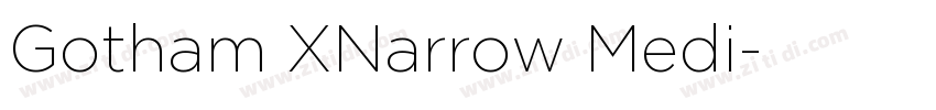 Gotham XNarrow Medi字体转换